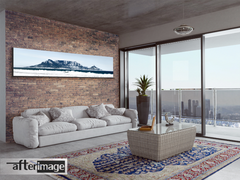 "Mooie berge" - Panoramic Mountain Printed Canvas set - afterimage.canvas